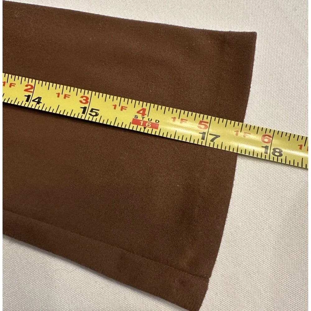 VTG Made in USA Stretch‎ Nylon DARK BROWN GLOVES Elbow Length OPERA THEATER M/L